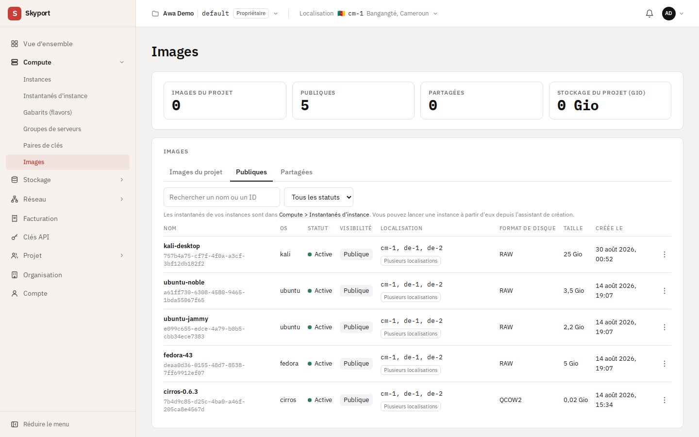 Les images publiques fournies par SkyEngPro.